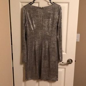 Vince Camuto Metallic Silver Dress